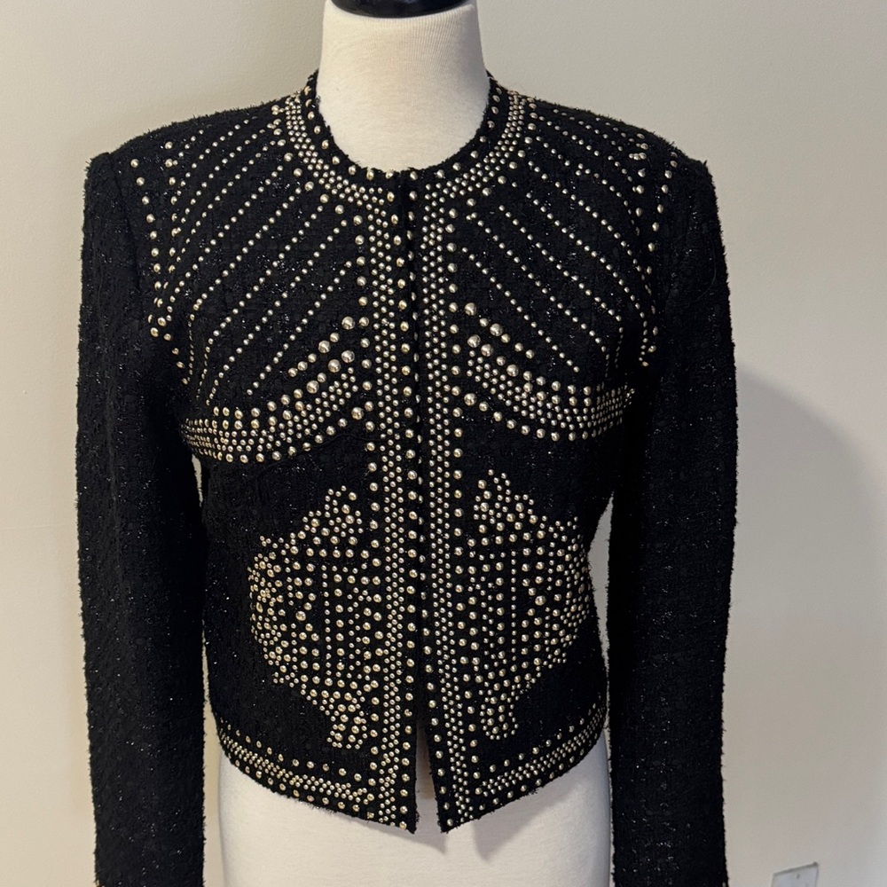 Alberto Makali Black Studded Women's Blazer